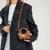 Milli Studded Micro Bowling Crossbody Bags