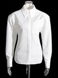 Zordie Open Back White Shirts