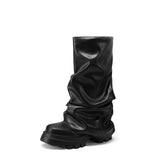 Payton Space Metallic Slouchy Lug Sole Boots