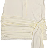 Kasey Ruched Knot Patchwork Polo Mini Dress