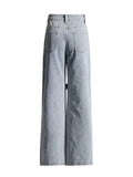 Alley Flower Patchwork Wide Leg Jeans