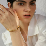 Elegant Sprinkled Pearls Cuff Bracelet