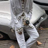 Catalina Sequin Contrast Trim Blouse and Boxer Pants