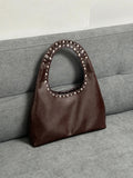 Xena Retro Rivet Studs Shoulder Bag