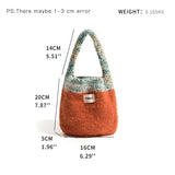 Kami Two Tone Mini Knit Bucket Bag