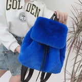 Mina Faux Fur Mini Backpacks