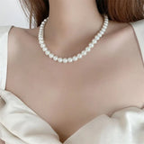 Mona Classic Pearl Chokers Necklaces