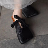 Mariza Square Toe Mule Slippers