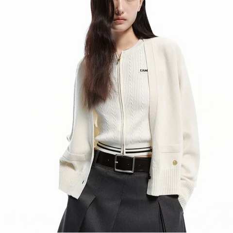 Aura Soft Knit Button Cardigan