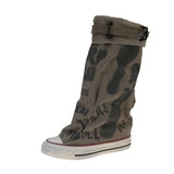 Emel Graffiti High Canvas Sneaker Boots