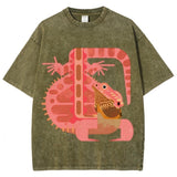 Abstract Lizard Print T-Shirts