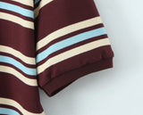 Bessie Casual Striped Polo T-shirts