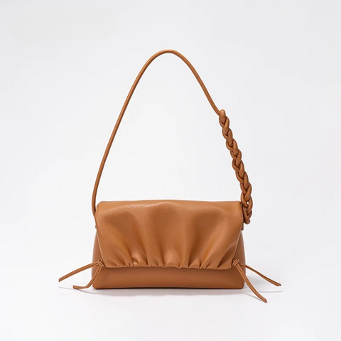 Alba Ruched Detail Flap Bag