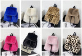 Mina Faux Fur Mini Backpacks