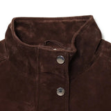 Marlowe Suede Effect Cropped Bomber Jacket