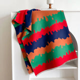 Luxe Colorful Camouflage Cashmere Shawl Scarves