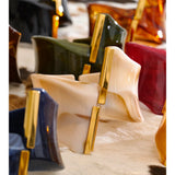 Cara Resin Twist-Fold Statement Bangle