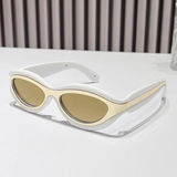 Finley Oval Cat Eye Two Tone Sunglasses