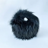 Sarafina Shaggy Faux Fur Half Moon Wrist Bag