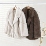 Joëlle Oversized Gradient Faux Fur Coat