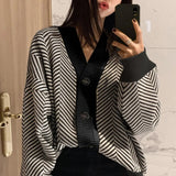 Kate Herringbone Oversized Knit Cardigan