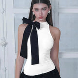 Nadine Elegant Big Bow Bodysuit