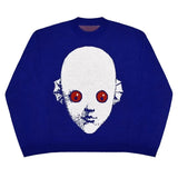 Alien Pattern Street Style Knit UNISEX Sweater