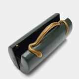Sakari Golden Snake Figure Handle Knuckle Clutch