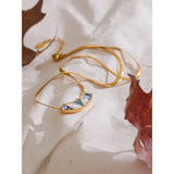 Geometric Shell Pendant Collar Necklace