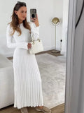 Allegra Minimalist Maxi Knit Dress 