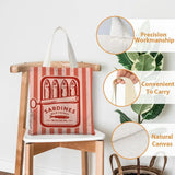 Riviera Sardine Tin Graphic Tote Bag