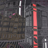 Solana Twill Silk Cityscape Scarf