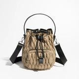 Rhona Nylon Quilted Mini Bucket Bag