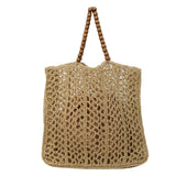 Matilda Bohemian Beads Handle Straw Bag