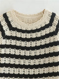 Erna Striped Knitted Mini Dress