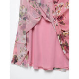 Sofia Pink Floral Ruffle Cami and Skirt Set