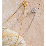 Chic CZ Multi Rectangle Charm Pendant Necklace