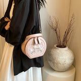 Cassia Floral Embroidery Round Mini Bag