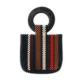 Tamara Beaded Vertical Stripe Mini Totes