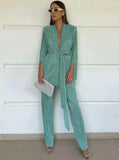 Clarie Pleated Flowy Suit