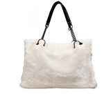 Tara Soft Faux Fur Tote Bag