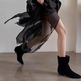 Gwen Slouchy Suede Ankle Boots