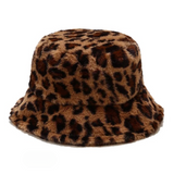 Colorful Prints Faux Fur Bucket Hats