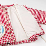 Anica Plaid Heart Patchwork  Parkas Quilted Jacket