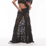 Catherina Floral Lace Maxi Skirt