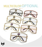 Rubie Oversized Rhinestone Mesh Eyeglasses