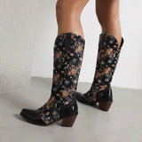 Phoebe Retro Prints Cowboy Boots