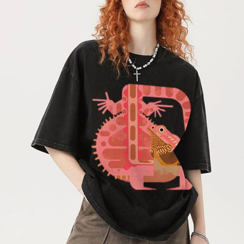 Abstract Lizard Print T-Shirts