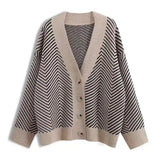 Kate Herringbone Oversized Knit Cardigan