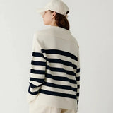 Paloma Striped Polo Knit Jumper Sweater